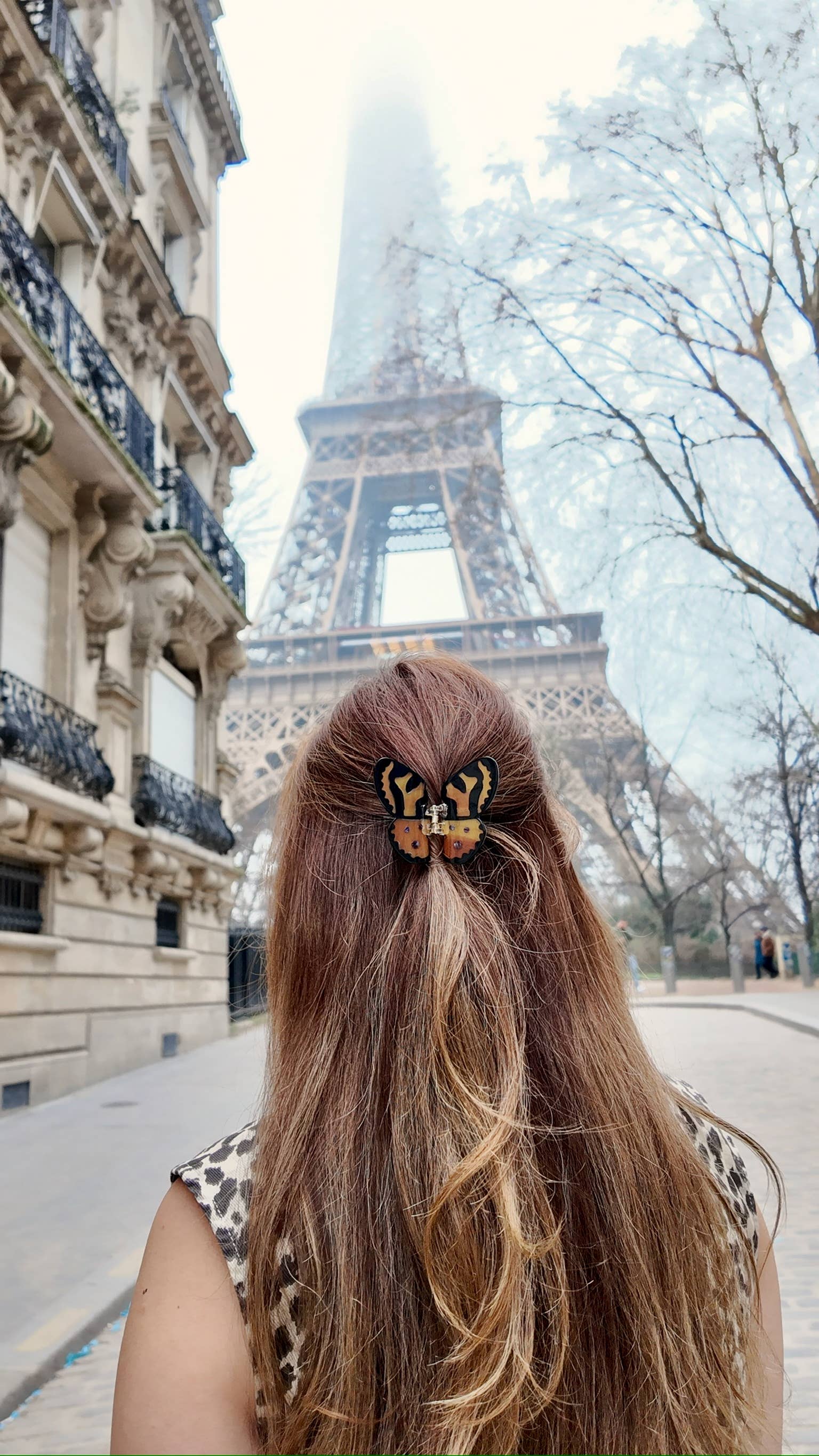 Solar Eclipse – Clips para cabelo - Mulher por atacado – Garra de Cabelo com Mariposa Tigre Pintada à Mão | Ecológico13