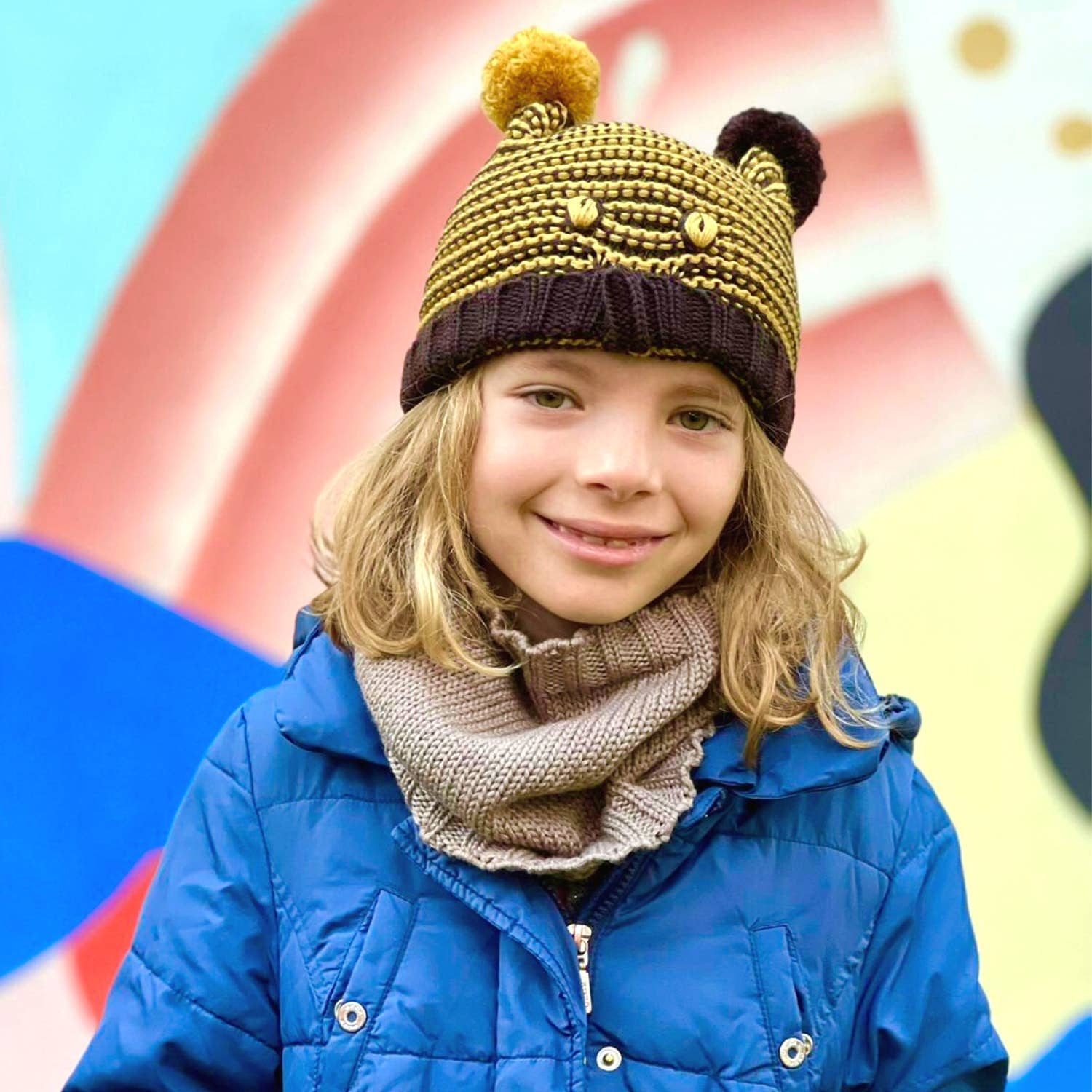 Tundem - Wholesale Beanie - Kids - Children's winter cap, 100% merino, accessories, bee4
