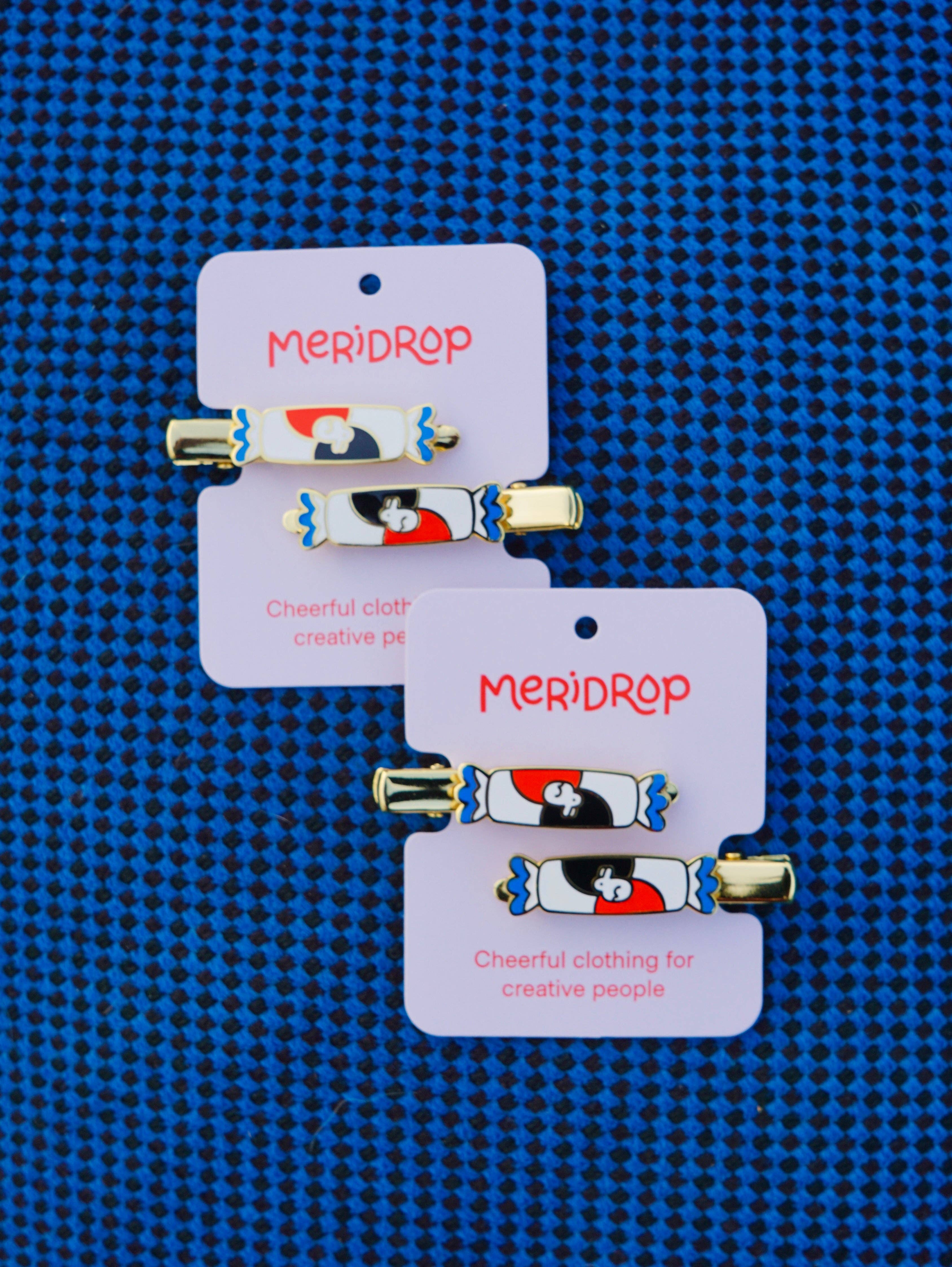 Meridrop - Wholesale Hair Accessories Set - Women's - Rabbit Candy Hair Clip Set2