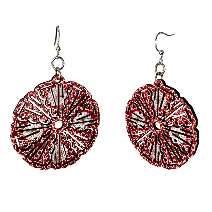 Green Tree Jewelry - Wholesale Dangle Earrings - Moroccan Medallion Earrings #1836