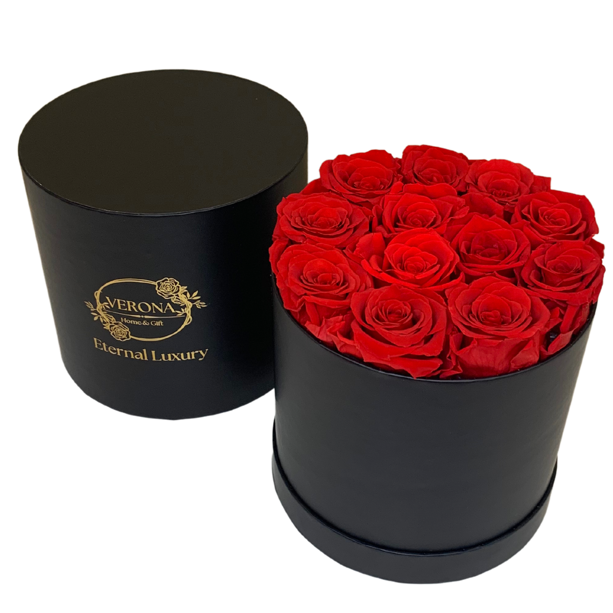 verona home and gift - Wholesale Dried/Pressed Flowers - 12 Real Preserved Roses that Last Forever In Round Box16