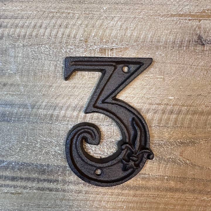 Vagabond Vintage - Wholesale Wall Accent - Vintage Cast Iron House Numbers
