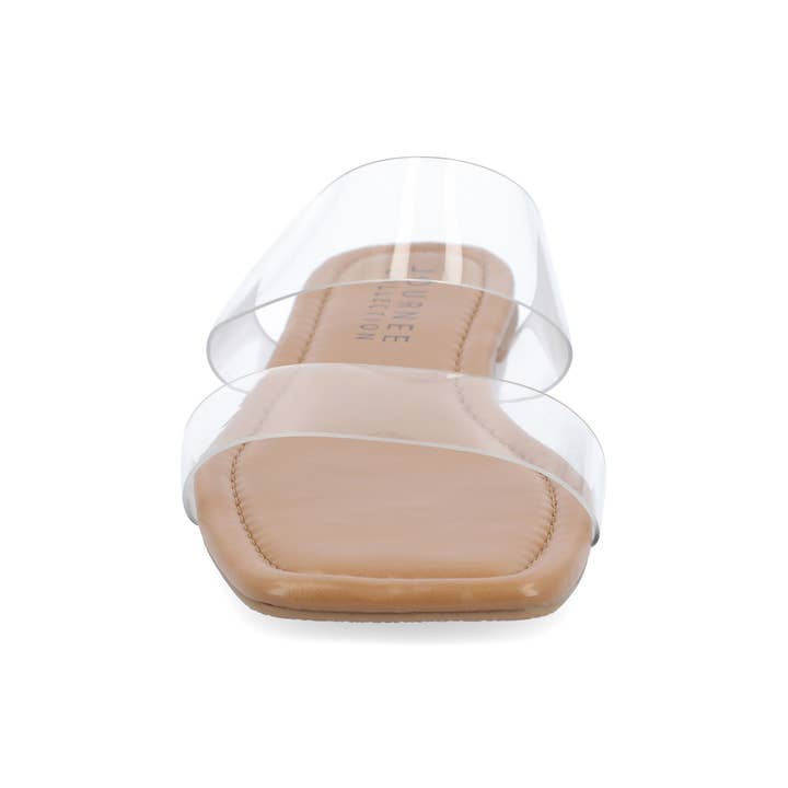 Journee - Wholesale Sandals - Women's - Amata Slide Sandals In Clear Pvc