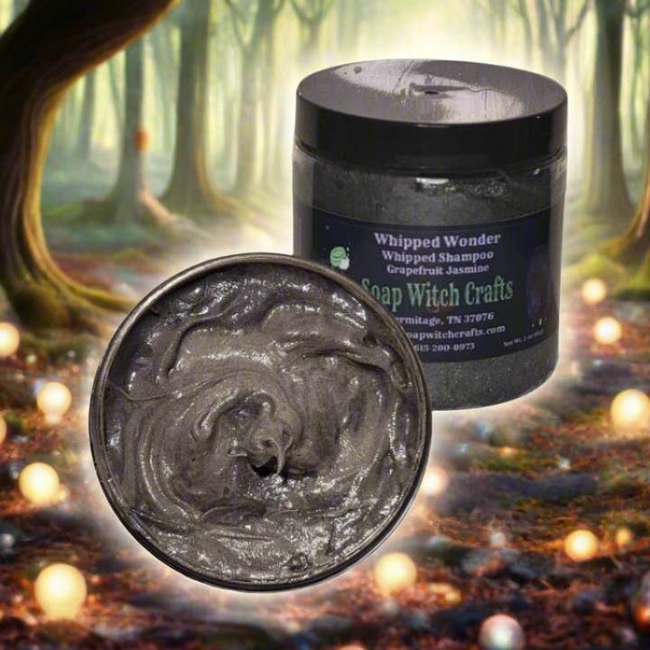 Whipped Wonder Charcoal Whipped Shampoo - Lavender Peppermint for wholesale by Soap Witch Crafts