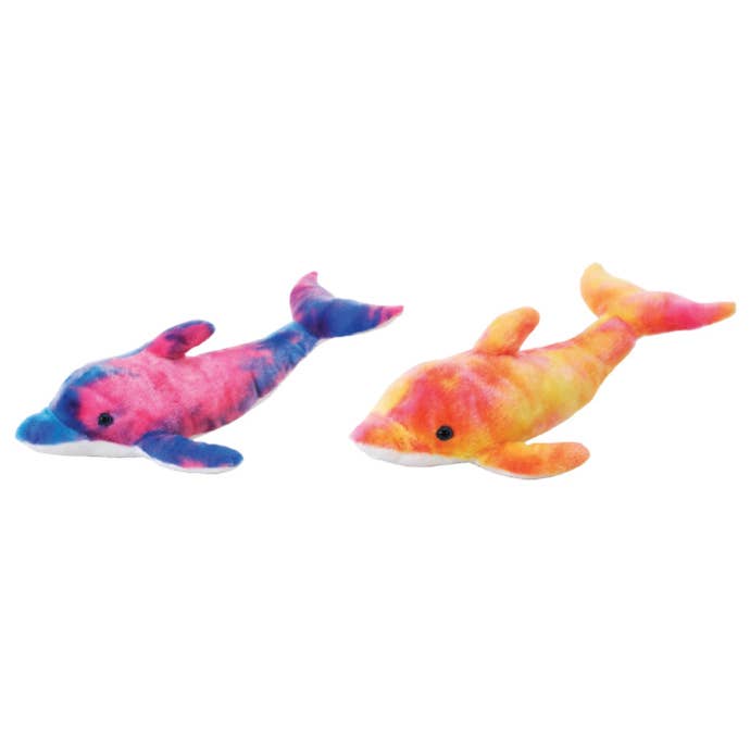 15.5IN 2 ASST. TIE DYE DOLPHINS for wholesale by Fiesta Toys