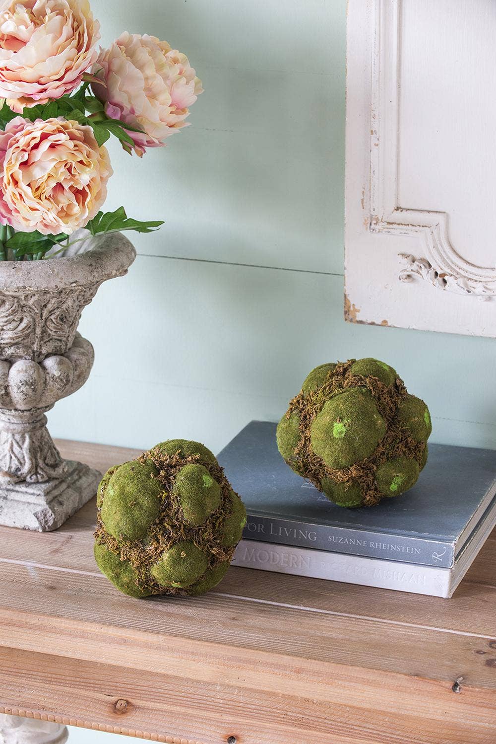 A&B Home Group Inc. - Wholesale Artificial Plant - S/3 D6.5" Artificial Decorative Moss Ball - Green8