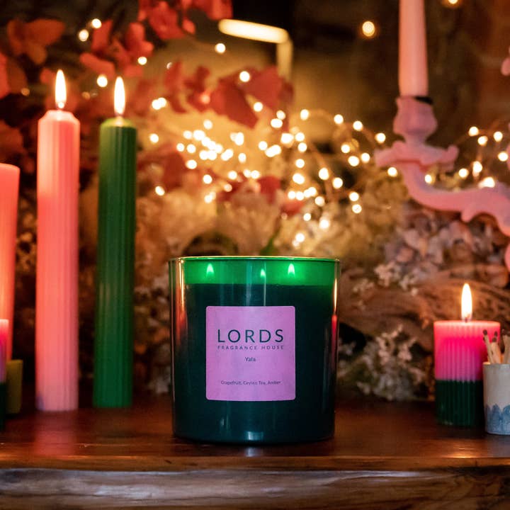 LORDS Fragrance House - Wholesale Jar/Filled Candle - Yala 3 Wick Candles | Natural Wax Candles | Christmas Candle
