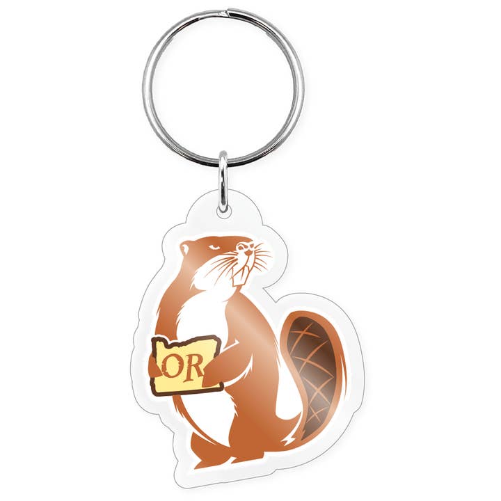 Porte-clés - Oregon Standing Beaver pour la vente par Morris Magnets