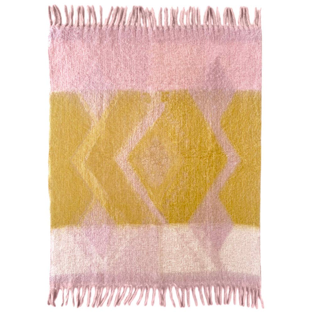 Malagoon – wholesale Throw blanket – Zapotec soft lilac recycled throw2