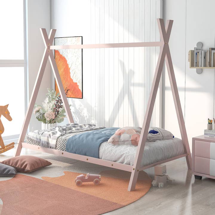 VTNG50 - Wholesale Bed - Kids & Baby - House Bed Tent Bed Frame Twin Size Metal Floor Play House