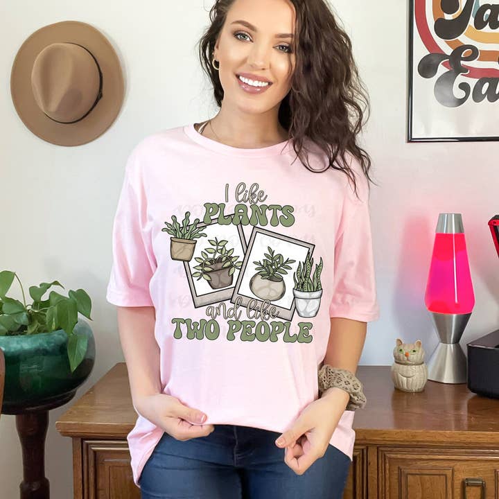 Jag gillar växter och gillar två personer DTF värmeöverföring för wholesale av Trendy Transfers