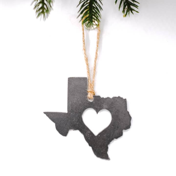 Texas Heart Ornaments for wholesale by Keystone Steel Co.