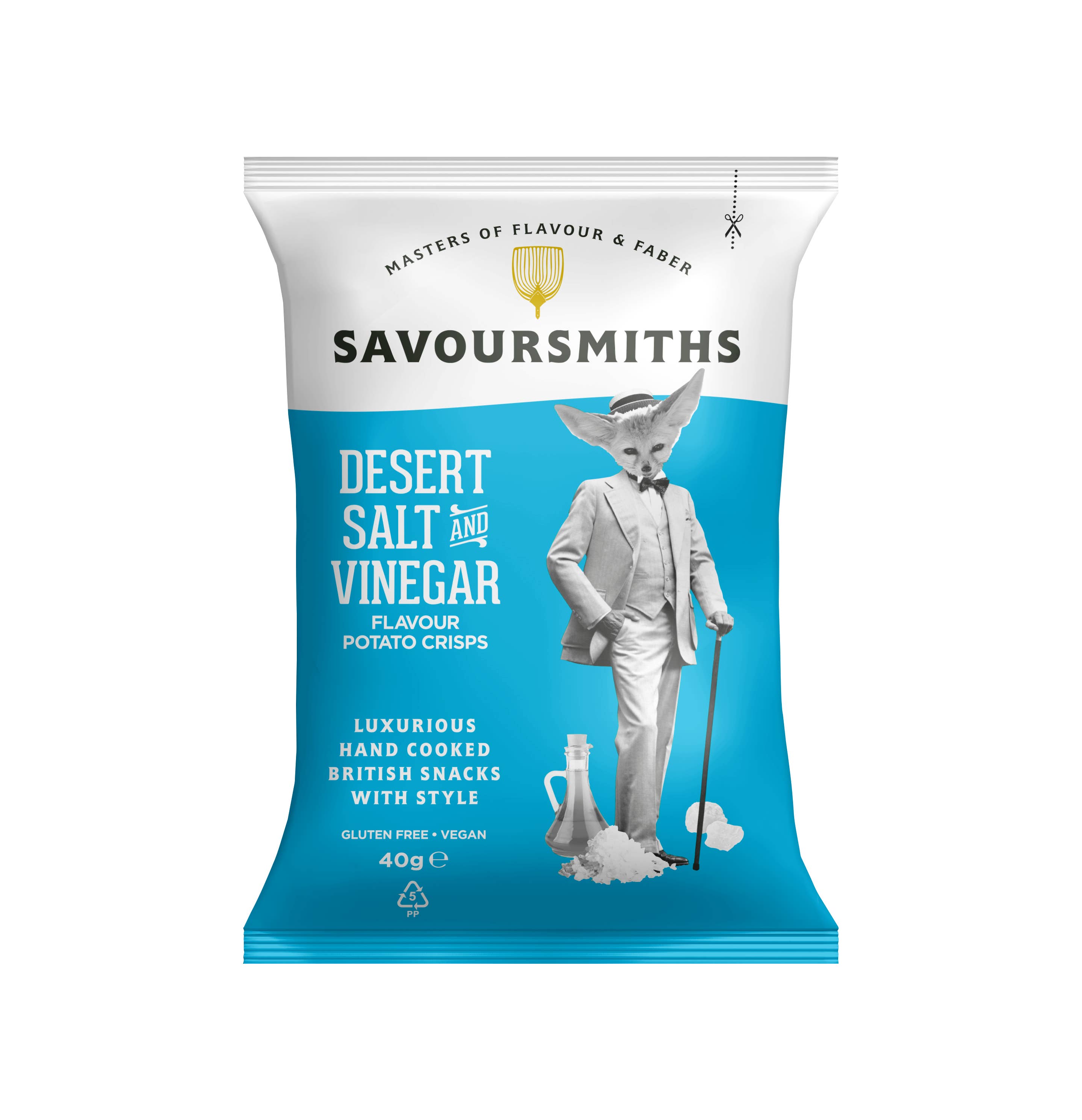 Savoursmiths – wholesale Crisps – Savoursmiths Desert Salt and Vinegar Potato Crisps 40g