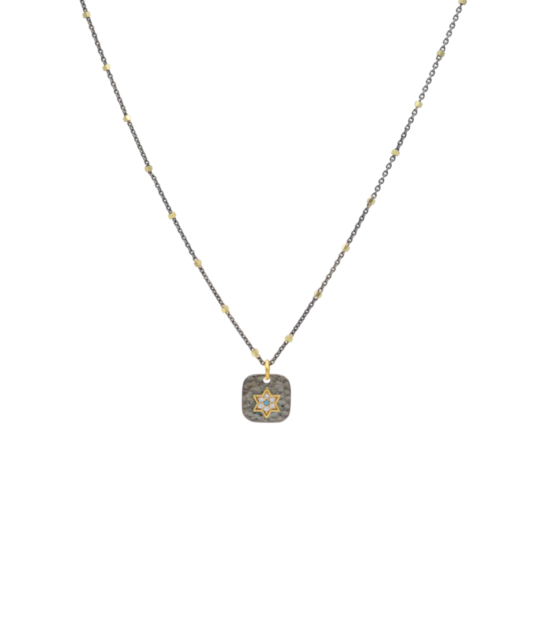 AJS Design Studio - Wholesale Pendant/Charm Necklace - Delicate Star of David Necklace with cz Accents0