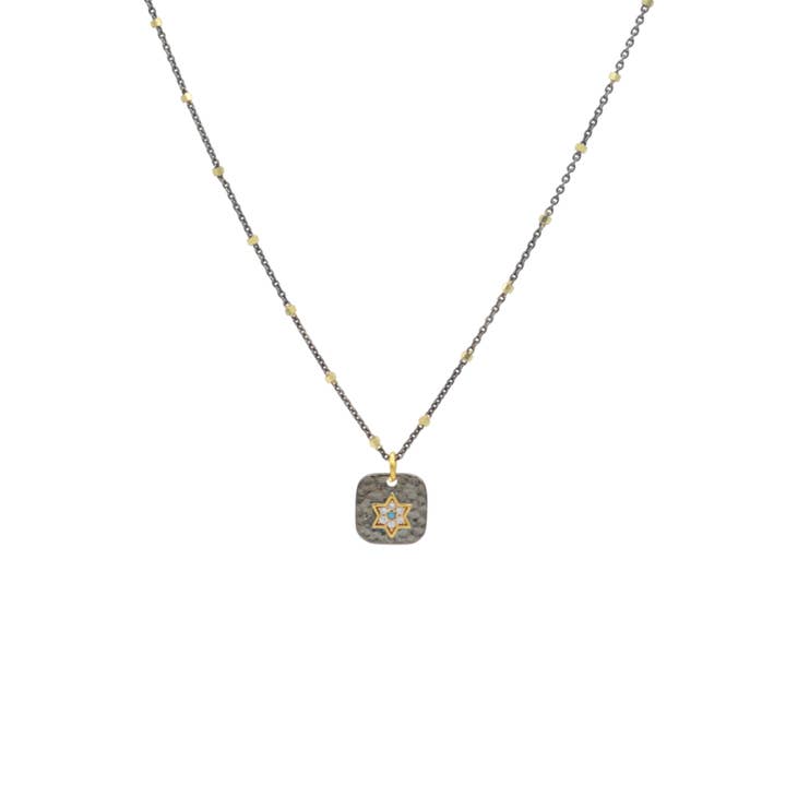 AJS Design Studio - Wholesale Pendant/Charm Necklace - Delicate Star of David Necklace with cz Accents