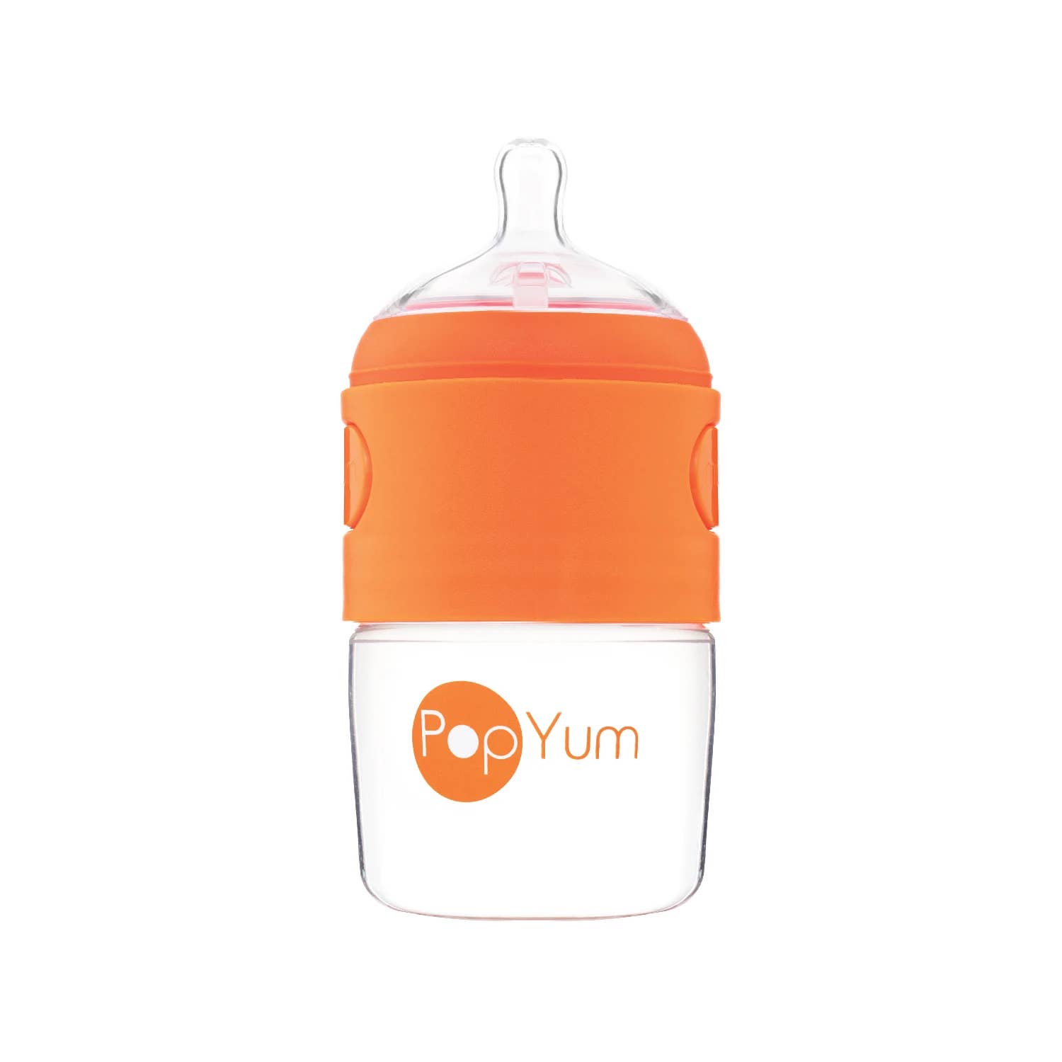 PopYum - Wholesale Baby Bottle - PopYum Orange 5 oz. Anti-Colic Formula Making Bottle