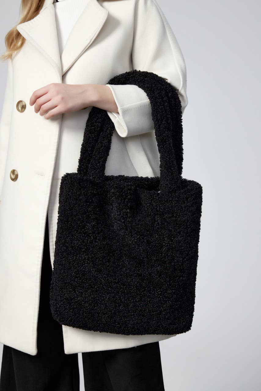 Aavion - Vente Tote bag – femme - Sac cabas d'épaule en fausse peau de mouton pour femmes7