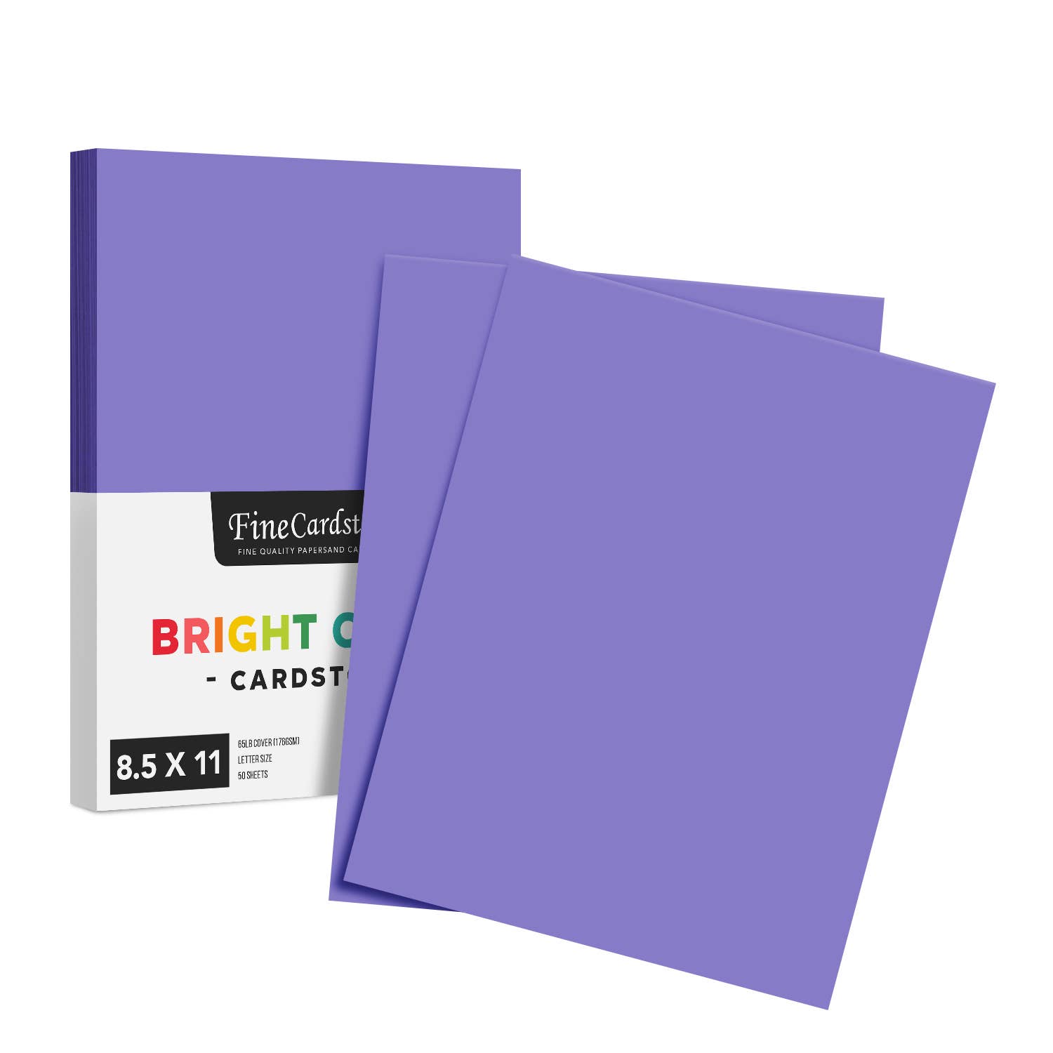 Fine Cardstock – wholesale Hantverkstillbehör – Ljus färg Cardstock papper - 65 lb täcka (176 GSM) - 50 Antal23