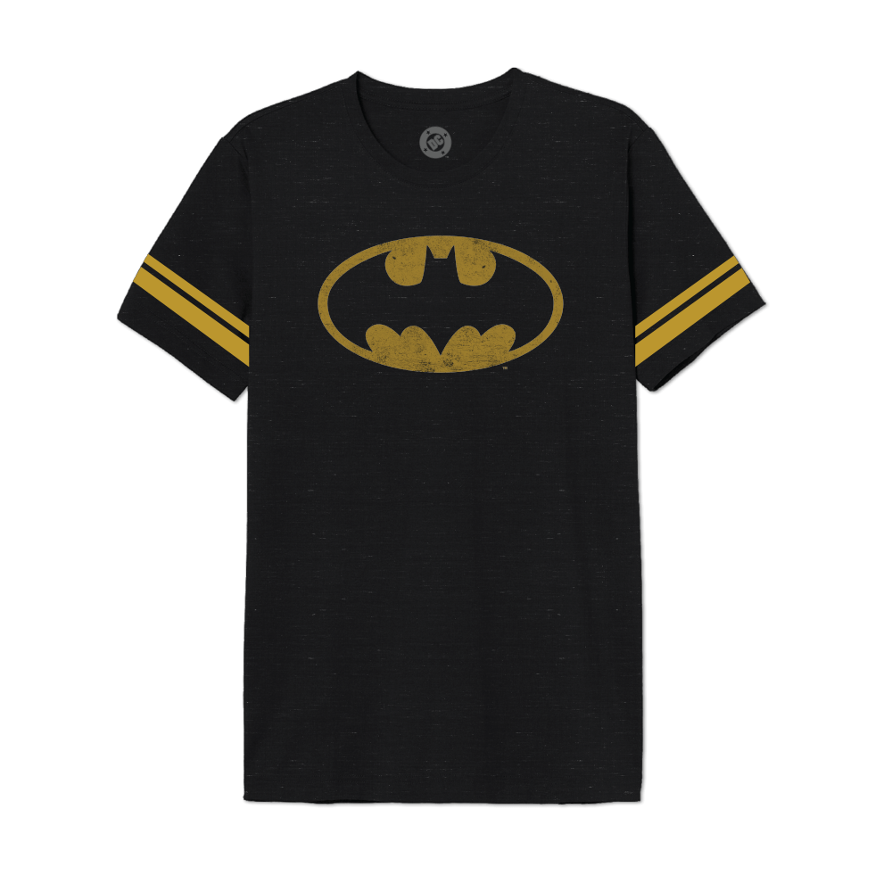 Black Batman T-shirt Vintage Logo Official DC Comics for wholesale on Faire2