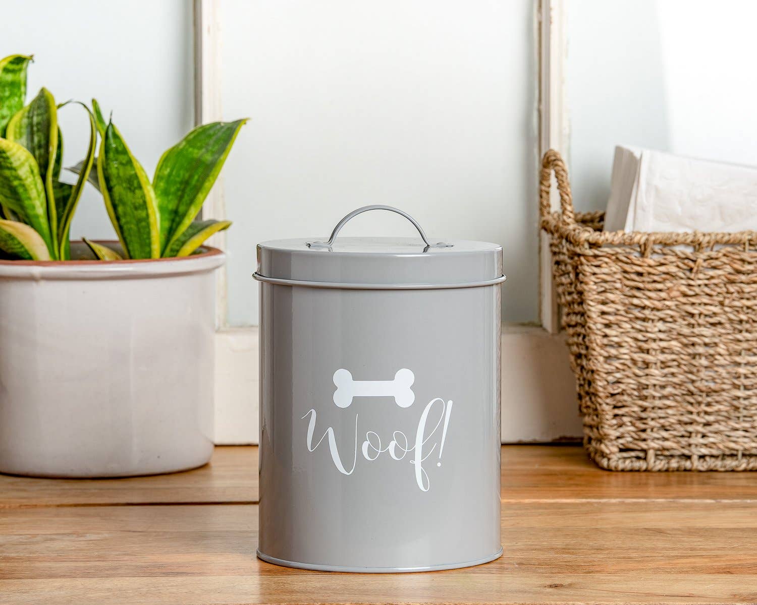 Park Life Designs - Wholesale Pet Treat Jar - Dog - Casper Grey Treat Canister1