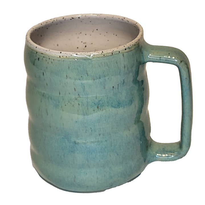 Stoney Ridge Pottery - Wholesale Coffee Mug - Handmade Stoneware Wavy Coffee Mug