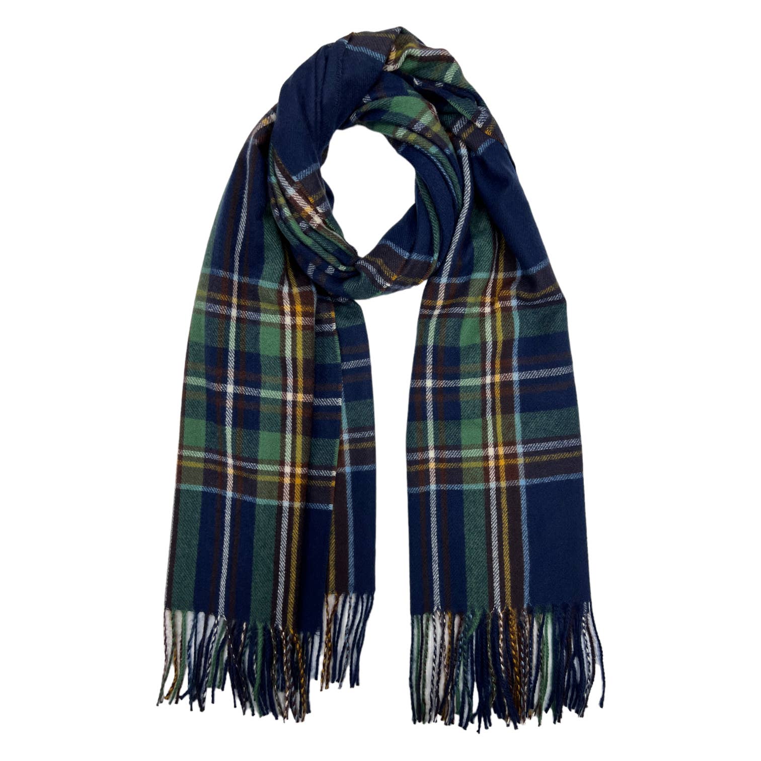 London Scarves – Großhandel Schal – Damen – Karierter gewebter Schal mit Fransen3