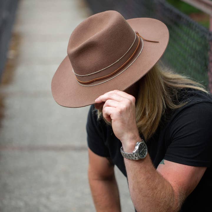 American Hat Makers - Wholesale Fedora - Unisex - Australian Wool Pinch Front Hat - Style Jawa