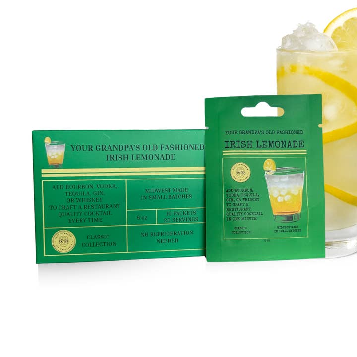 Irish Lemonade - Just add vodka, tequila or whiskey and stir for wholesale by Your Grandpa's Old Fashioned