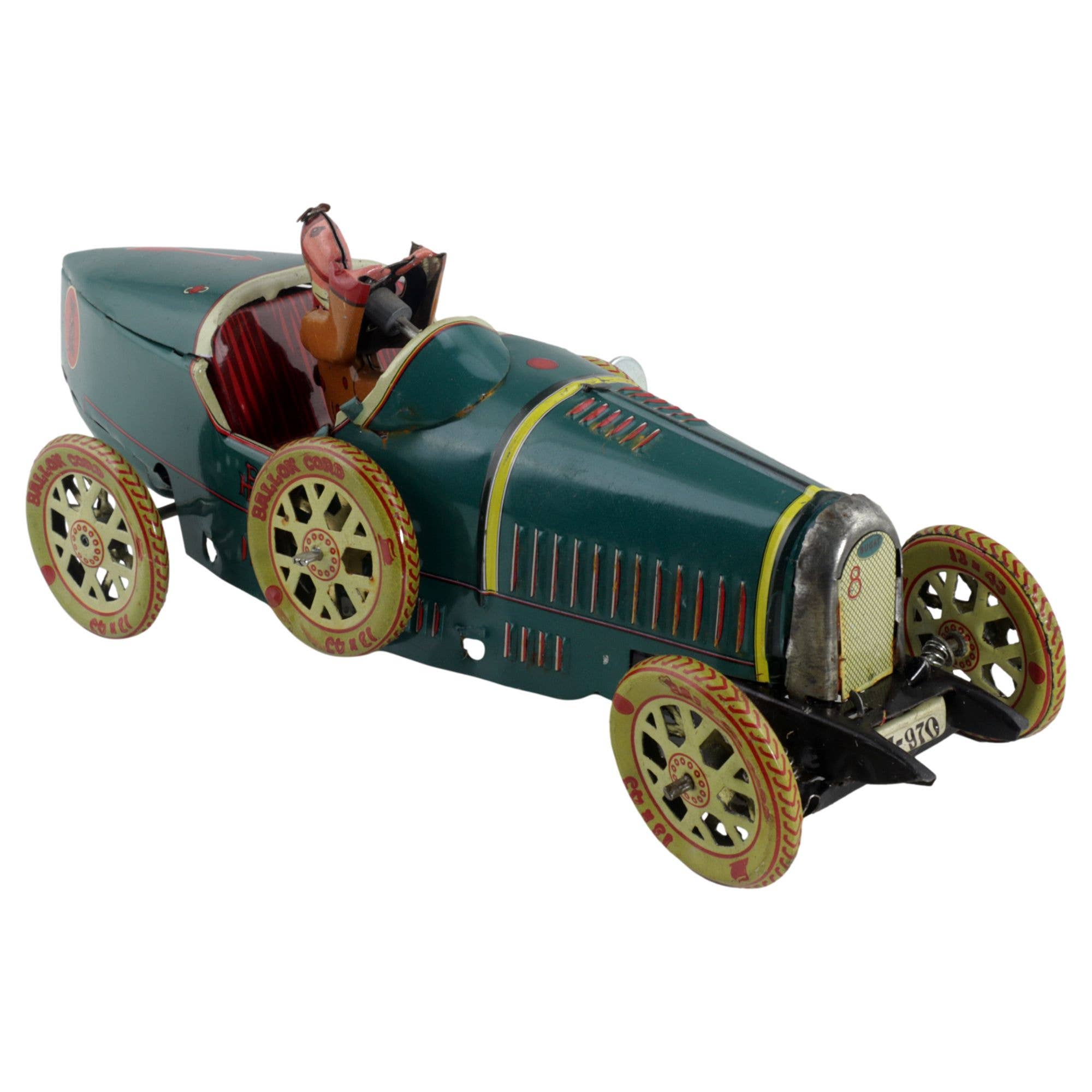 Tribal Trade GmbH – Carro/camião de brinquedo - Crianças por atacado – Carro de lata vintage de corrida I-9709