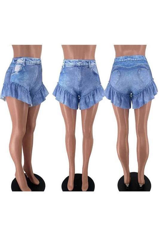 Flarix - Wholesale Shorts - Women's - ruffle trim shorts11