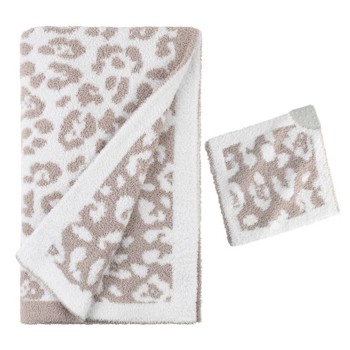 Manta Hugga + Mini Hugga Lovie: Leopardo para venta al por mayor de Bazzle Baby