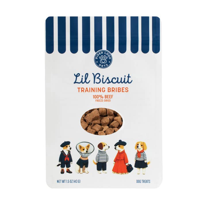 TRAINING BRIBES Pouch 12 per case - 100% Freeze Dried Beef for wholesale by Piper Loop Pets