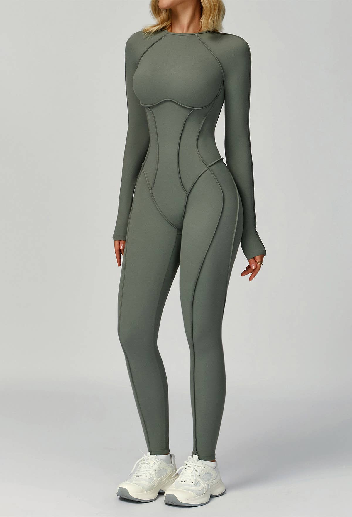 Crave by FW – wholesale Unitard – Dam – Långärmad rygglös yoga one-piece jumpsuit25