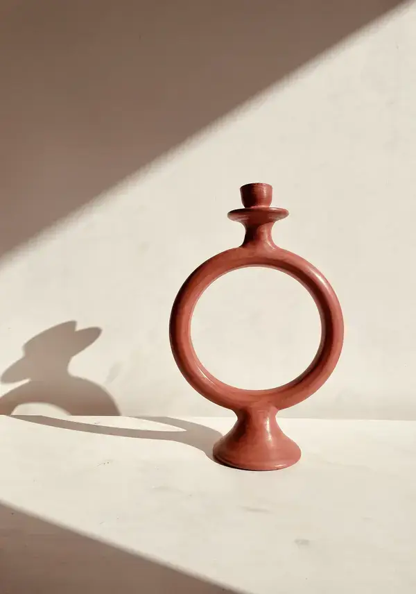 High crafty - Wholesale Candle Holder - 🕯 Tadelakt Candle Holder –Red – Handmade Moroccan Ceramic0