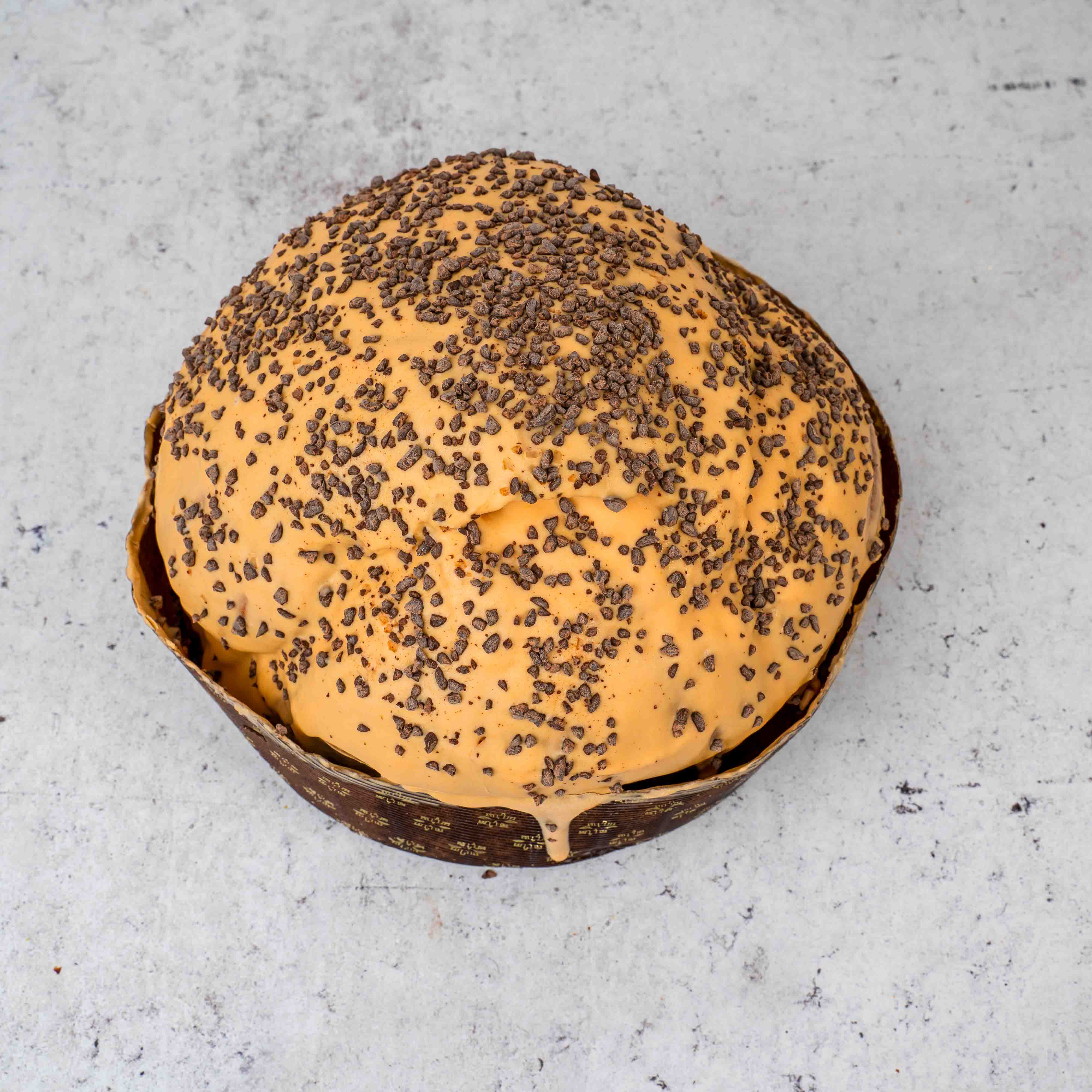 Sicilyaddict - Wholesale Cake - Artisanal orange panettone 1kg with 200g orange cream piping bag1