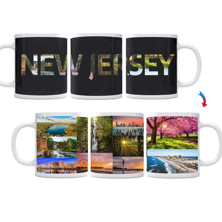State of New Jersey färg ändra kaffemugg för wholesale av Sunkiss