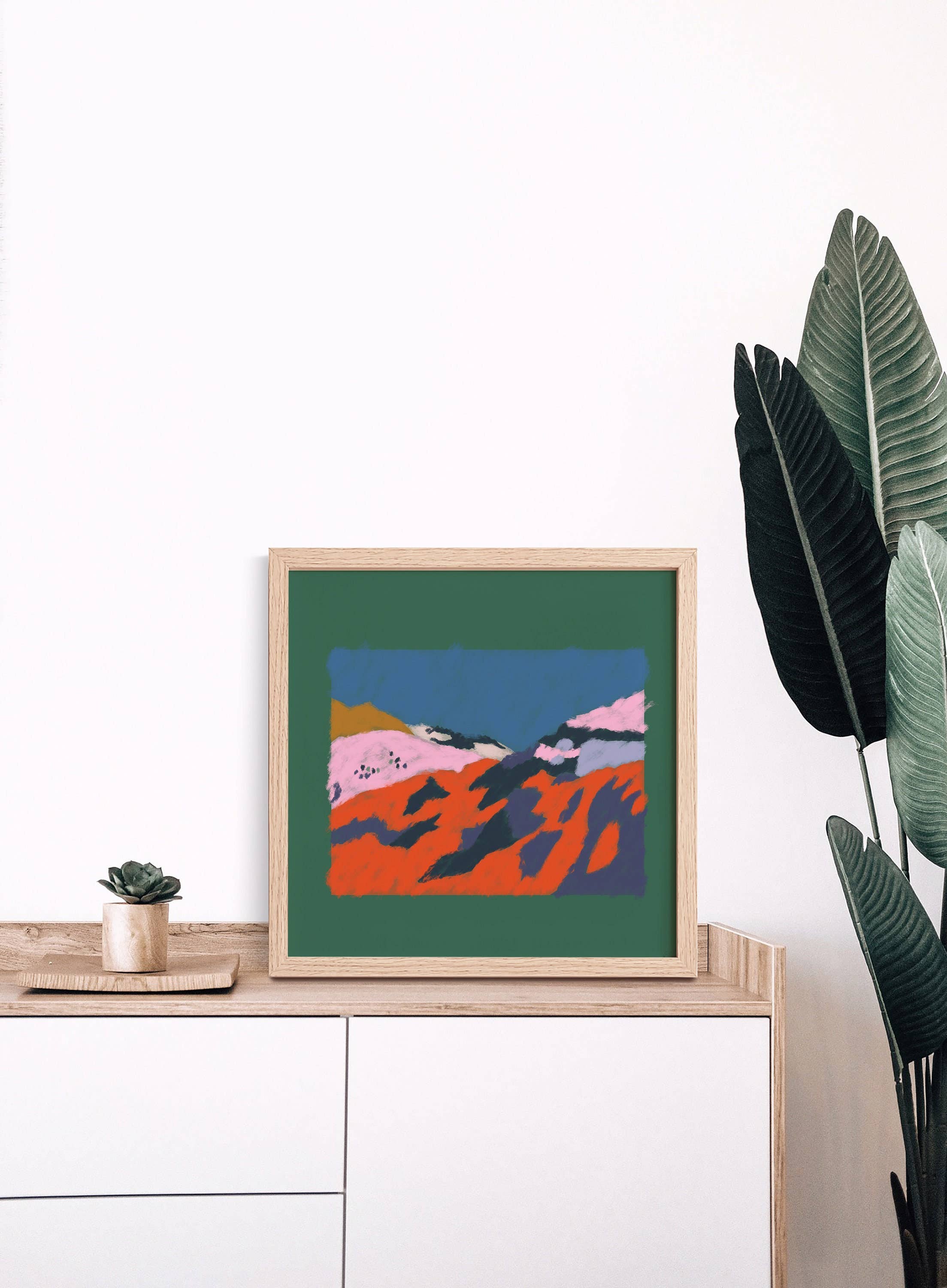 Emma Make - Wholesale Art Print - Ethiopian Ravine Print of African Landscape | Square Sizes2