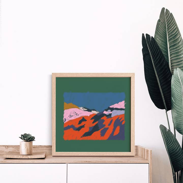 Emma Make - Wholesale Art Print - Ethiopian Ravine Print of African Landscape | Square Sizes2