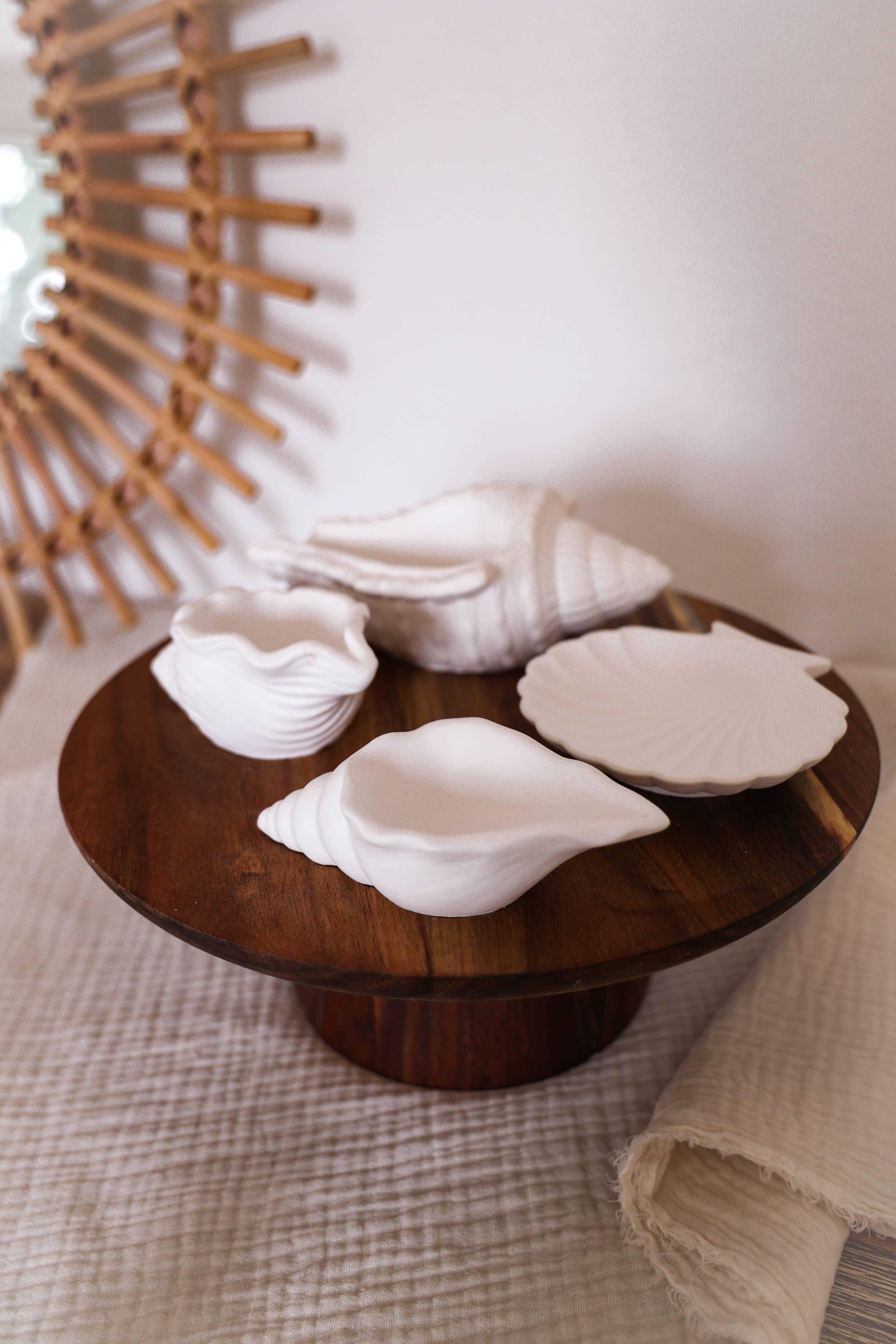 Niki Candle - Wholesale Decorative Plate/Dish/Bowl - Flat mussel bowl - handmade10