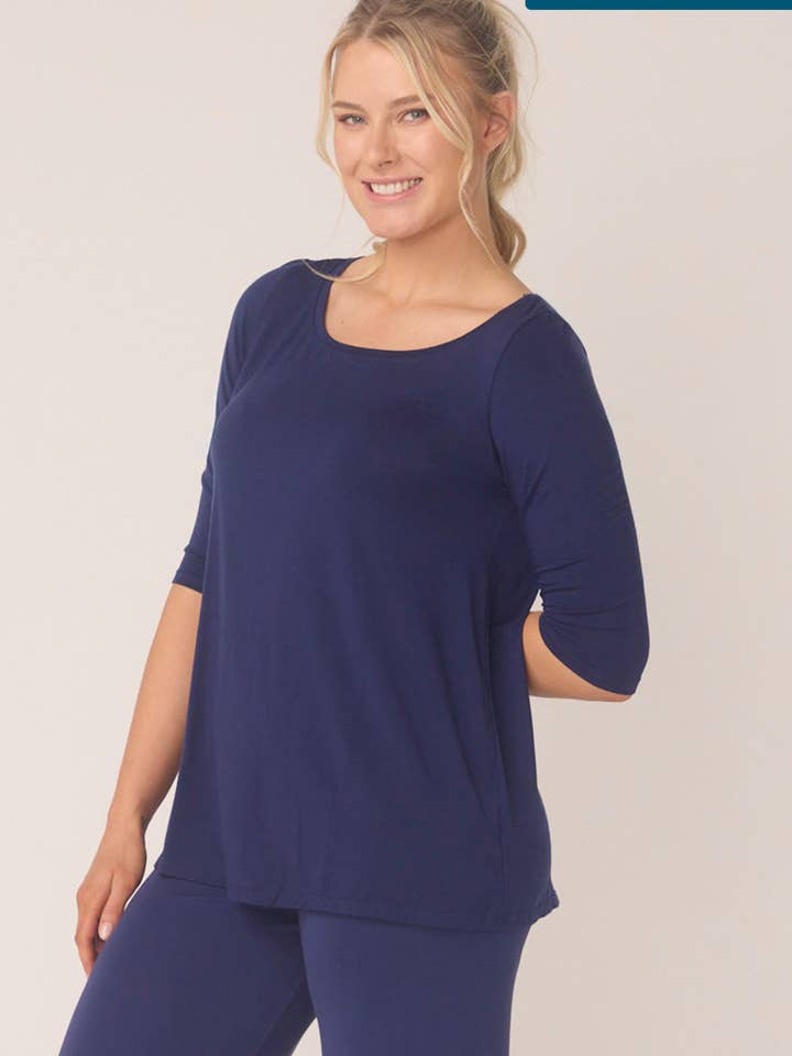 Bella Bodies Australia - Wholesale T-Shirt - Women's - BioLuxe™ Half Sleeve Swing T-Shirt1