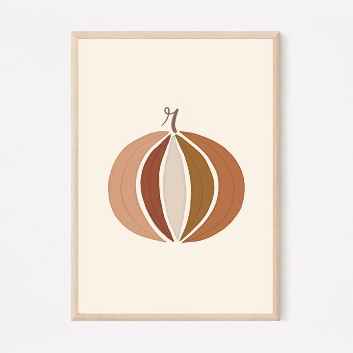 Boho Pumpkin Print for wholesale by Brooklyn Horne Art
