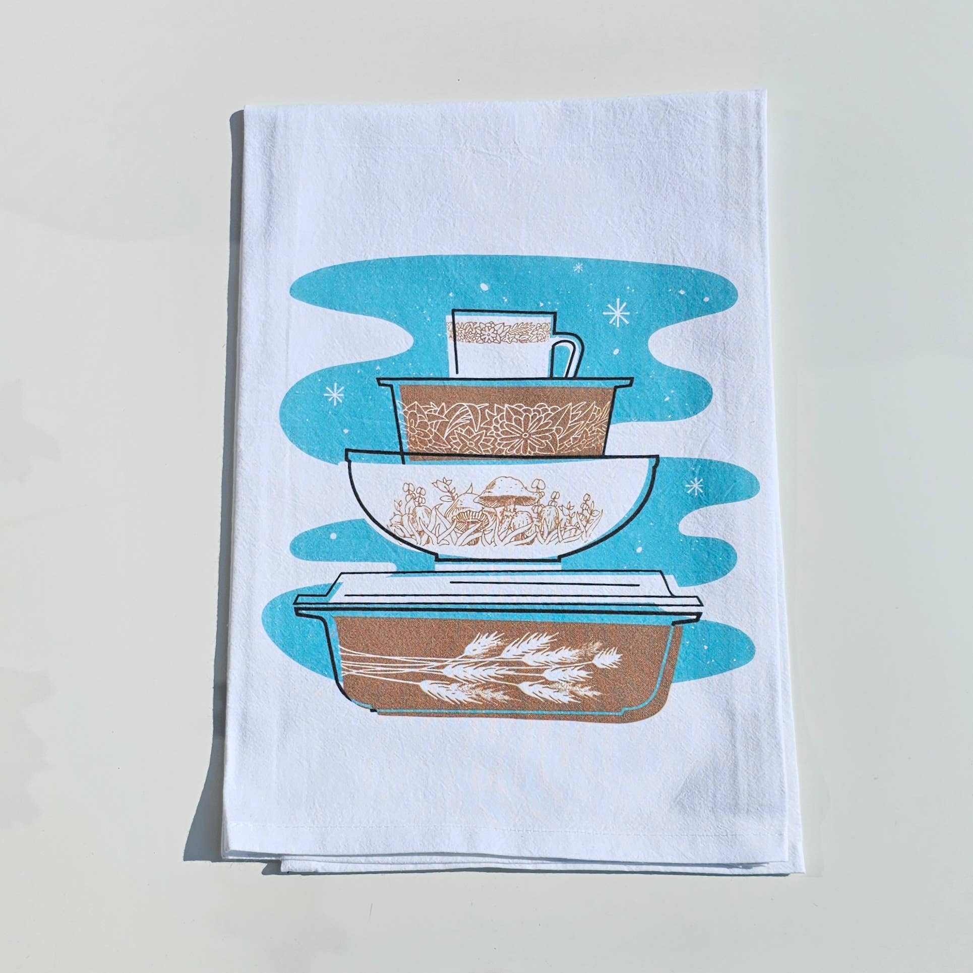 JoRetro - Wholesale Tea Towel - Pyrex Tea Towel Bundle - One of Each Design - Quantity 86