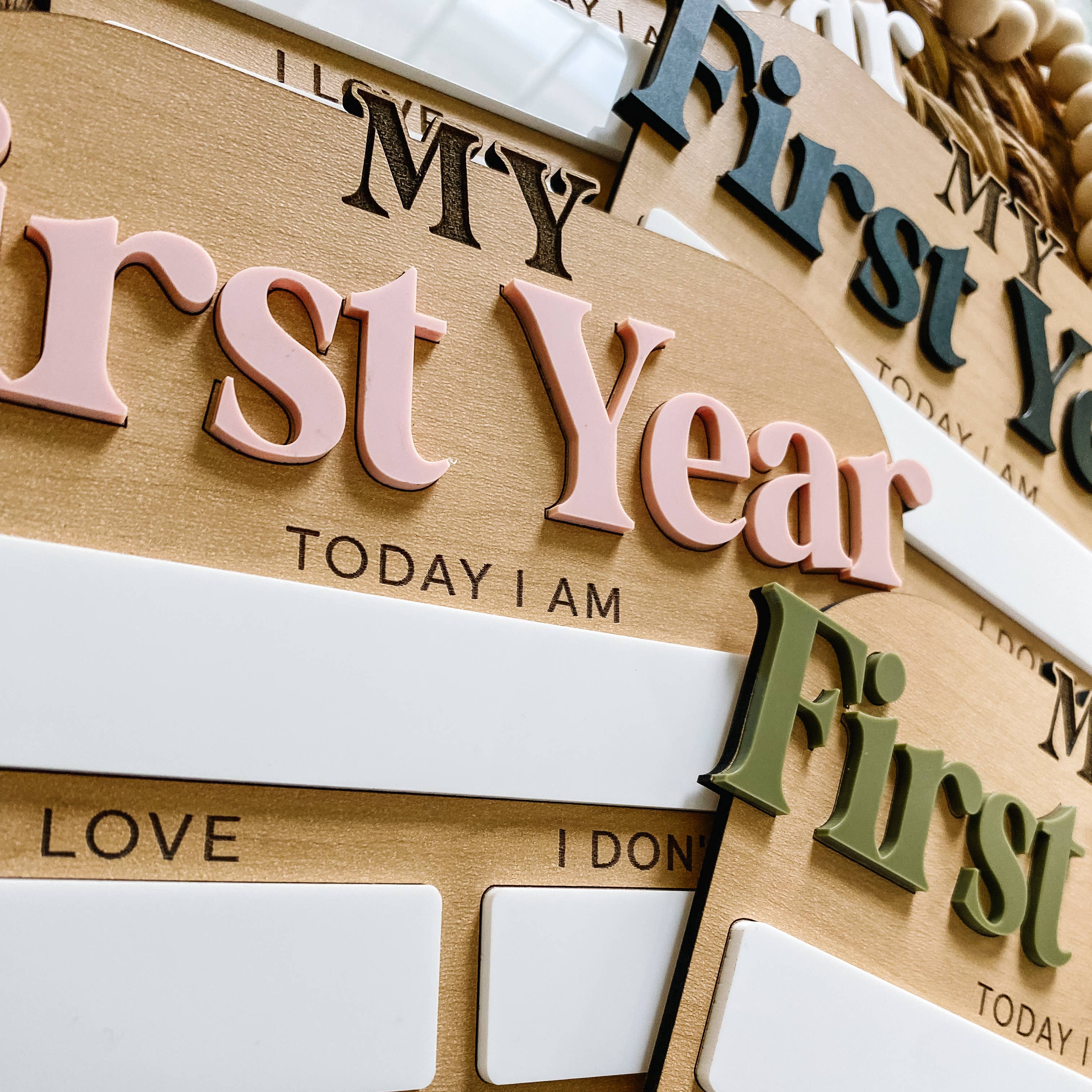 Claire and Bella - Vente Illustration événement/souvenir - Enfant et bébé - Tableau des statistiques mensuelles des jalons de la première année6