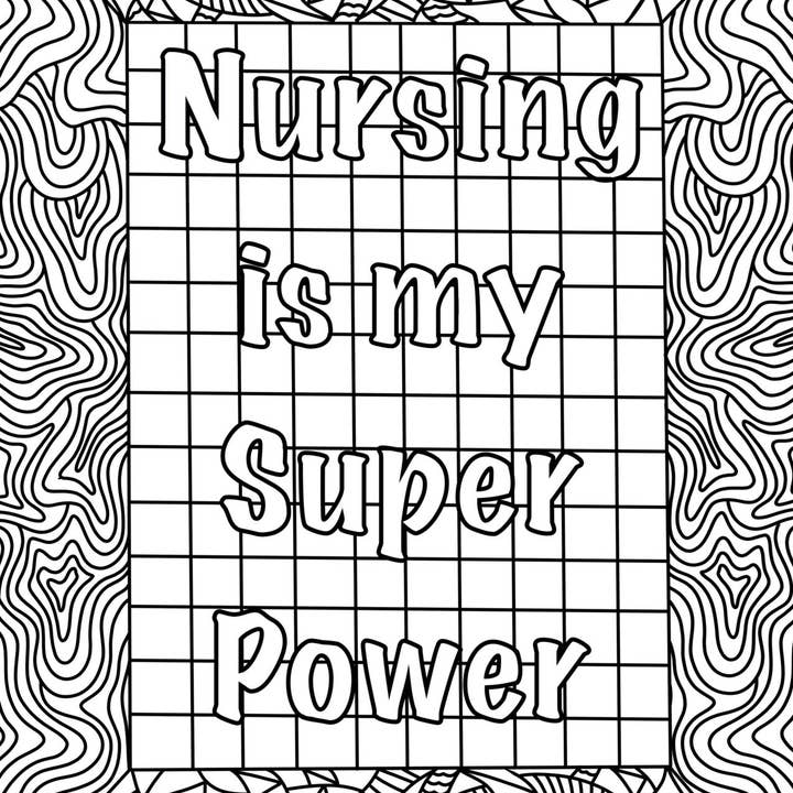 Pop Colors – wholesale Colouring book – Adult – Nurse Coloring Pages (10 Pack)7