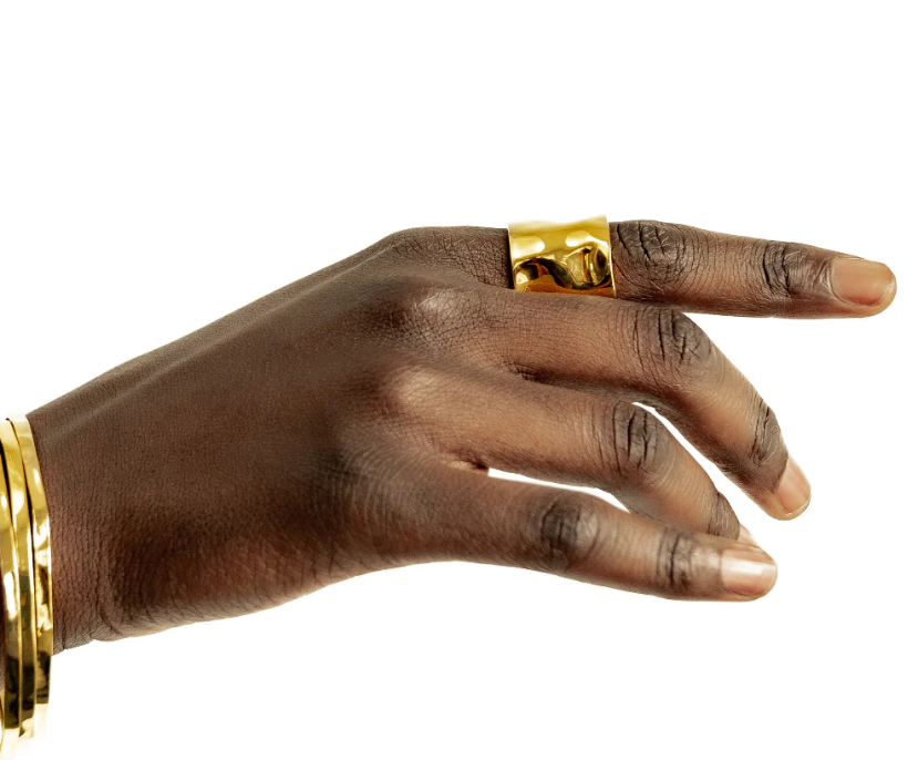 AYAM Africa - Wholesale Band/Stacked Ring - Ripple Open Band Ring  2