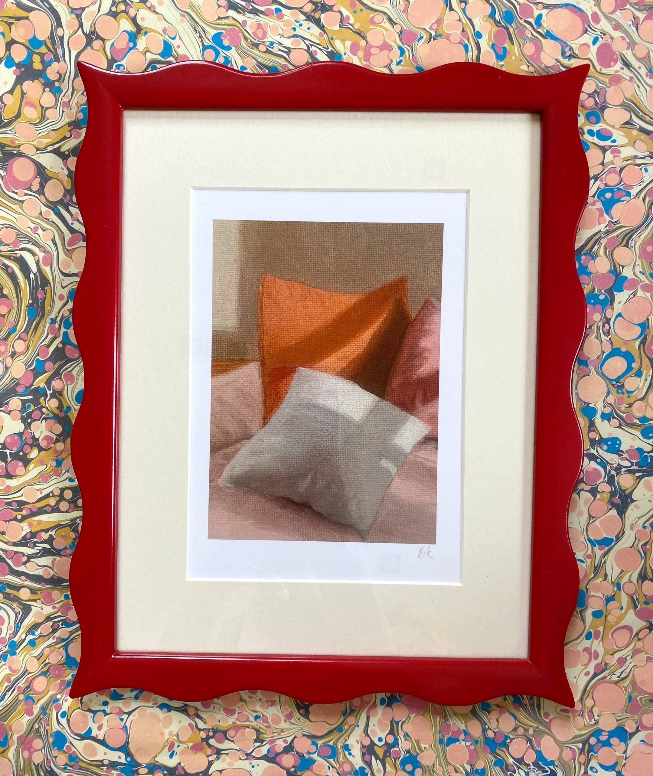 Domenica Marland - Wholesale Picture Frame - HOST x DM Small Ripple Red Frame4