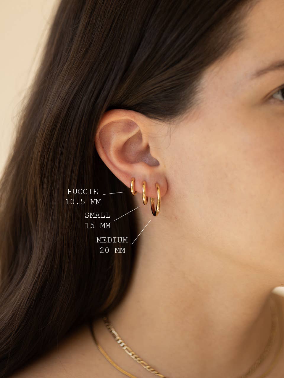 The Land of Salt - Wholesale Huggie Earrings - Classic Huggie Hoops in Gold - Earrings2