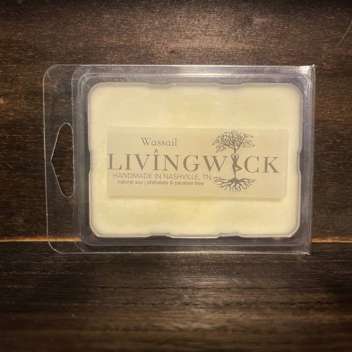 Wassail - derretimento de cera de soja derramada à mão - 3,5 onças por atacado de LIVINGWICK