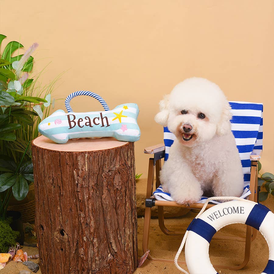 Hugsmart Products Inc - Wholesale Pet Rope Toy - Dog - HugSmart Pet - Beach Daze | Beach Sign - Dog Rope Toy3
