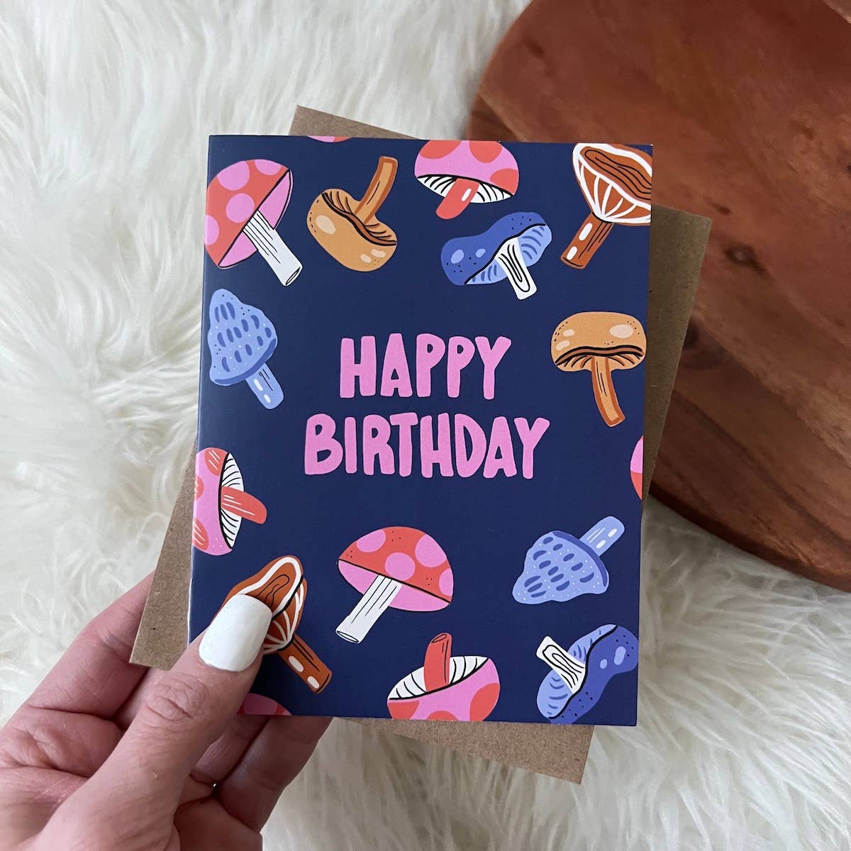 Big Moods - Wholesale Birthday Card - "Happy Birthday" Mushroom Card2